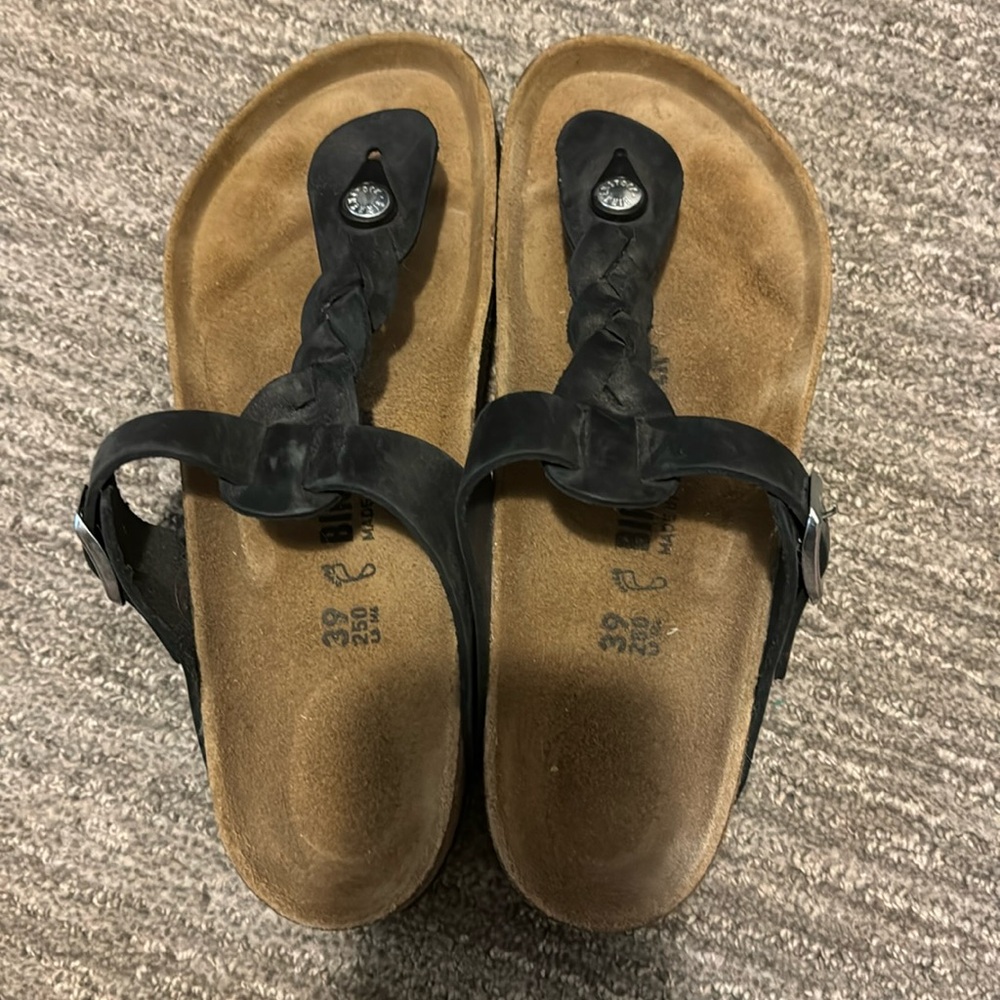 Birkenstock Braided Gizeh in Black